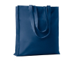 Sac en coton en couleur à soufflet couleur bleu