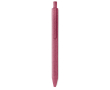 Stylo écologique avec bouton poussoir couleur rouge