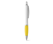 Stylo de corps blanc avec détail en couleur couleur jaune