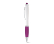 Un stylo classique avec un corps blanc couleur violet