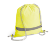 Sac à cordon personnalisable réfléchissant couleur jaune