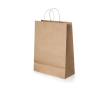 Sac en papier avec logo pour commerce couleur marron