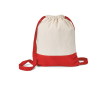 Superbe sac en toile à personnaliser couleur rouge