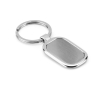 Porte-clé en métal gravé pour offrir couleur argenté mat