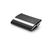 Porte-cartes double publicitaire personnalisable couleur noir
