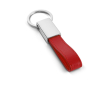 Porte-clé classique en cuir pour entreprise couleur rouge