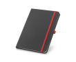 Carnet publicitaire A5 avec un support pour le stylo couleur rouge