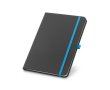 Carnet publicitaire A5 avec un support pour le stylo couleur bleu ciel