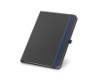 Carnet publicitaire A5 avec un support pour le stylo couleur bleu roi