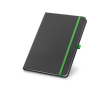 Carnet publicitaire A5 avec un support pour le stylo couleur vert clair