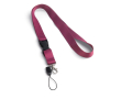 Tour de cou publicitaire avec mini cordon (2cm) couleur violet