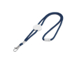 Tour de cou avec logo imprimé (0,5cm) couleur bleu