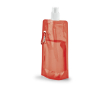 Gourde plastique personnalisable pliable couleur rouge