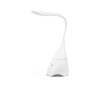 Lampe de bureau avec une enceinte couleur blanc