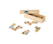 Jeu de dominos personnalisé pour enfant couleur bois