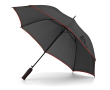 Élégant parapluie avec revers en couleurs couleur rouge