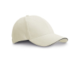 Casquette publicitaire avec une boucle en métal couleur blanc