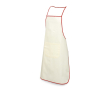 Superbe tablier en coton avec une poche couleur rouge