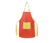 Tablier publicitaire pour enfant non tissé couleur rouge