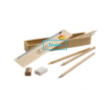 Trousse en bois avec accessoires couleur bois