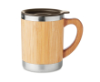 Mug isotherme publicitaire en bambou 300 ml couleur bois