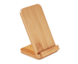 Chargeur sans fil personnalisable en bambou couleur bois