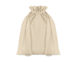 Sac coton publicitaire pour emballage cadeau couleur beige