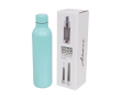 Bouteille inox personnalisable métallique couleur turquoise
