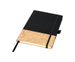 Carnet de notes personnalisé en liège couleur noir