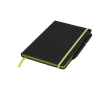Carnet publicitaire A5 avec détail de couleurs couleur lime