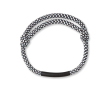Bracelet corde personnalisable avec le logo couleur noir