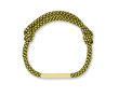 Bracelet corde personnalisable avec le logo couleur jaune
