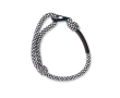 Bracelet en cordon avec clip de fermeture couleur noir