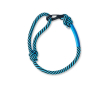 Bracelet en cordon avec clip de fermeture couleur bleu ciel