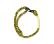 Bracelet en cordon avec clip de fermeture couleur jaune