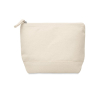 Trousse de toilette personnalisable en coton couleur beige