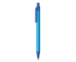 Stylo publicitaire écologique en papier et maïs couleur bleu