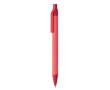 Stylo publicitaire écologique en papier et maïs couleur rouge