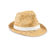 Chapeau de paille personnalisé pas cher couleur blanc