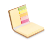 Set de notes autocollantes en liège couleur beige