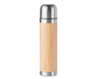 Thermos personnalisable en bambou 400 ml couleur bois
