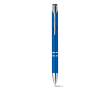 Stylo publicitaire avec des finitions métalliques couleur bleu