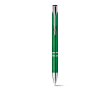 Stylo publicitaire avec des finitions métalliques couleur vert