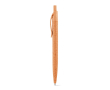 Stylo personnalisé écologique en paille de blé couleur orange