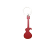 Porte-clés décapsuleur en forme de guitare couleur rouge