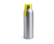 Gourde en aluminium avec bouchon coloré couleur jaune