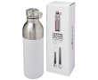 Bouteille élégante en acier personnalisée couleur blanc