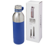 Bouteille élégante en acier personnalisée couleur bleu