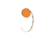 Accroche sac personnalisable pas cher couleur orange