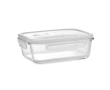 Boîte à repas en verre personnalisable couleur transparent